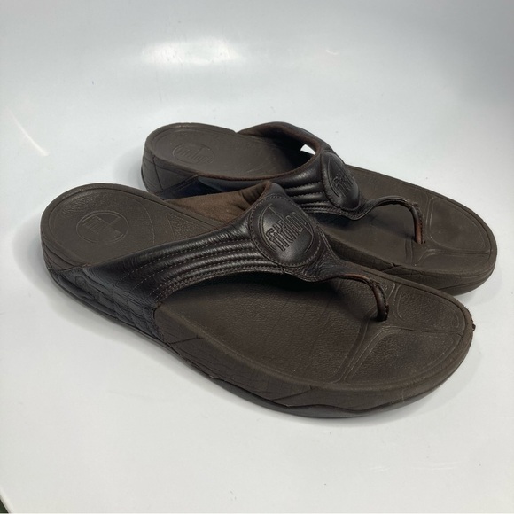 Fitflop brown sandals flip flops size 10 - Picture 1 of 6